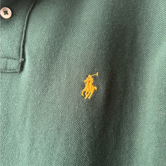 POLO RALPH LAUREN Men's Classic Fit Long Sleeve Polo Shirt Green - Picture 7 of 8
